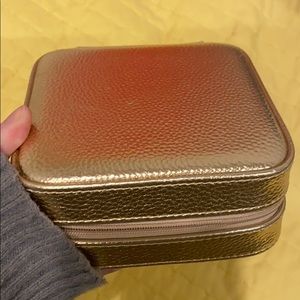 Gold jewelry case